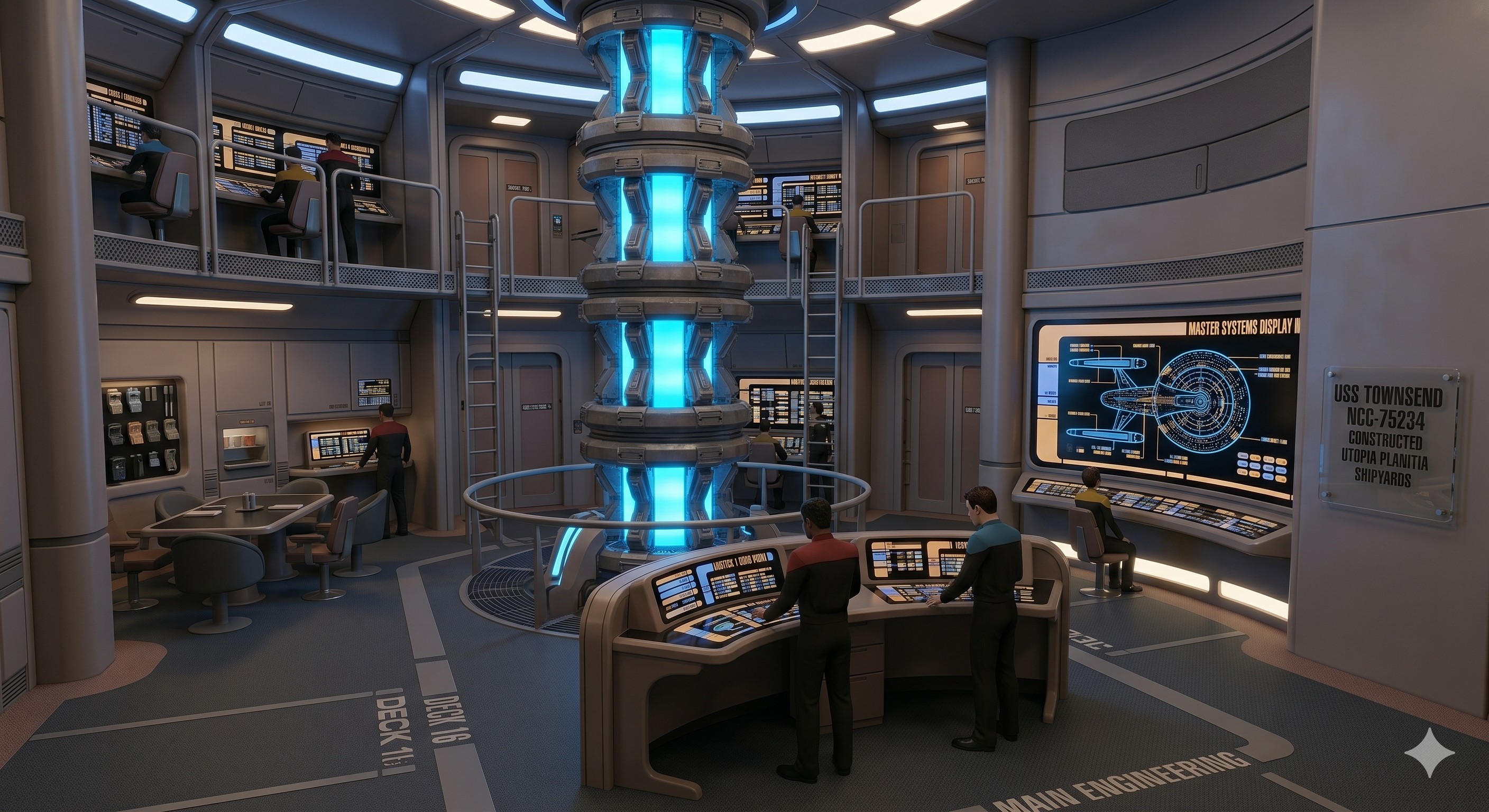 Engineering section with visible warp core